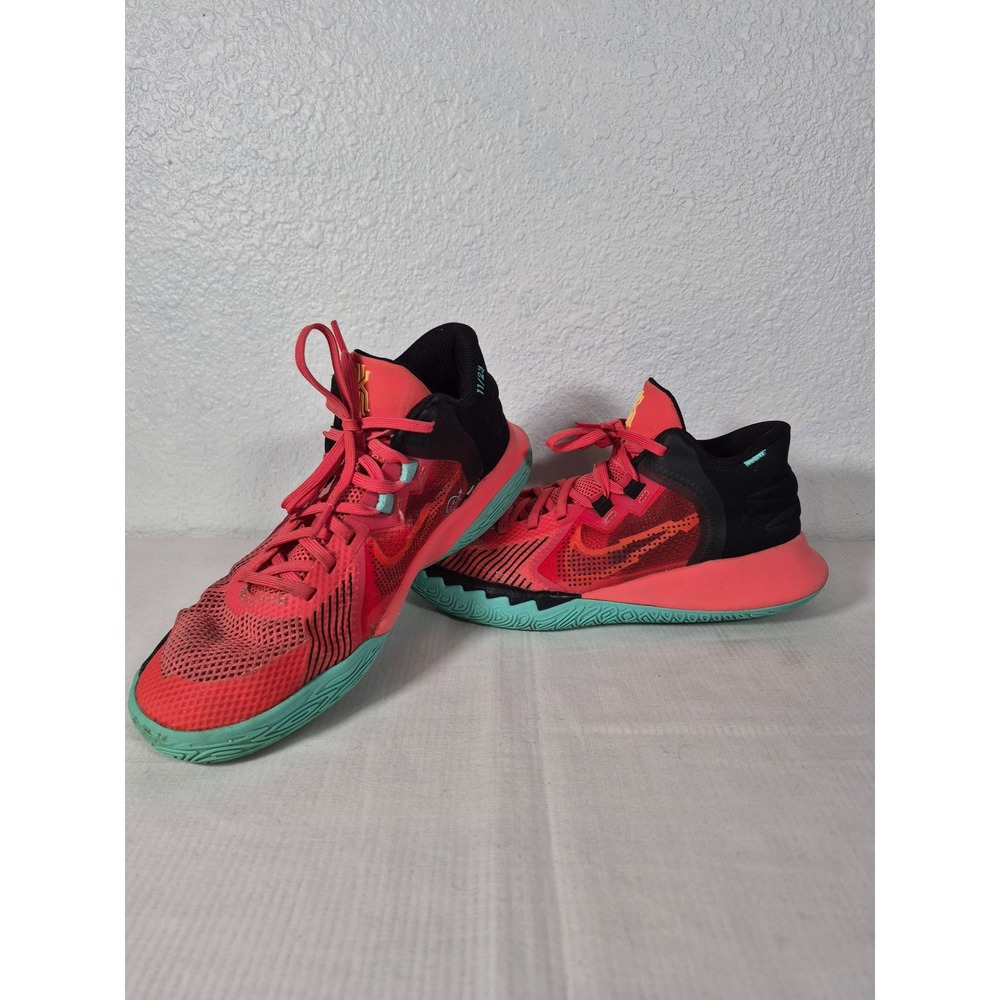 Nike Kyrie Flytrap 5 Siren Red Black Teal Shoes DD0340-808 Size 5.5Y
